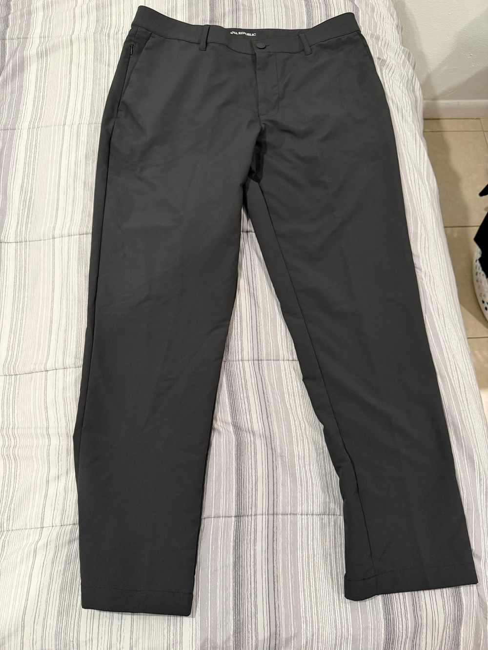 Banana Republic Black Slim Performance Chinos